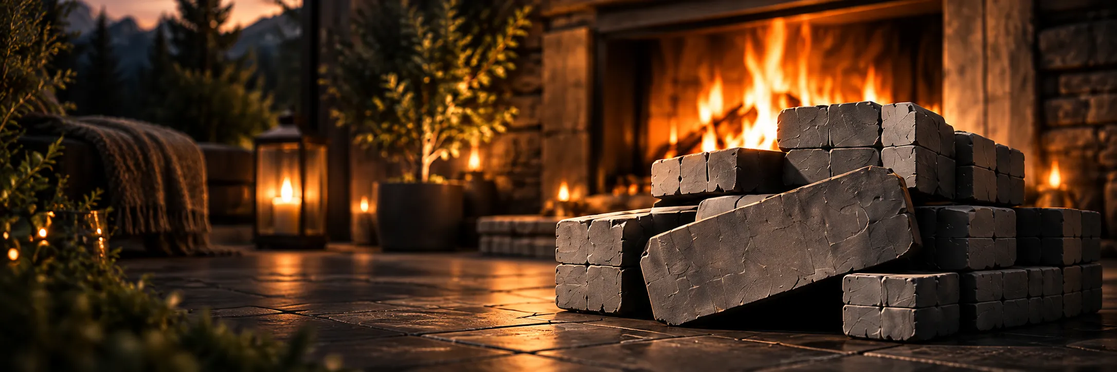 Holzbrennstoffe und Kaminbriketts