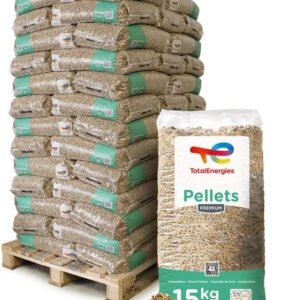 TotalEnergies Holzpellets Premium – 975 kg Palette (65 x 15 kg Säcke)