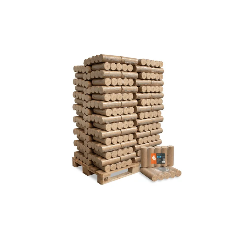 Heizfuxx Nestro XL Blue – Holzbriketts 960 kg – 96 Pakete à 10 kg